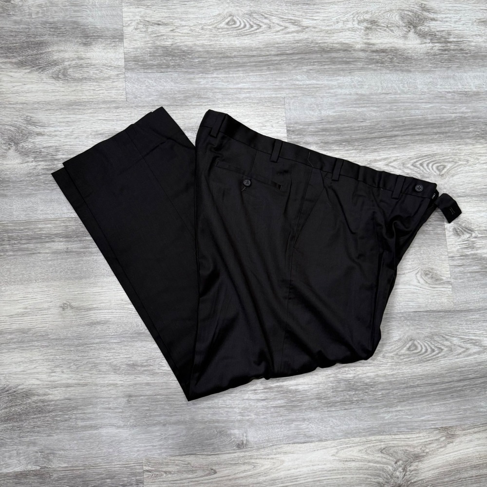 Van Heusen Mens Black Dress‎ Pants Trousers Career Business Casual